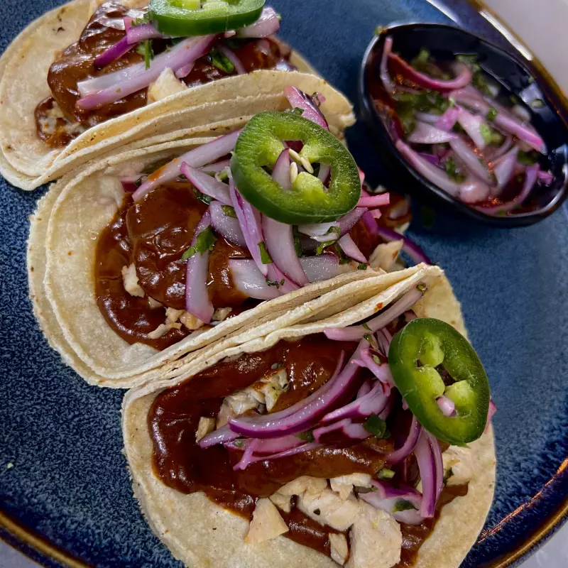 Tacos de Mole Poblano
