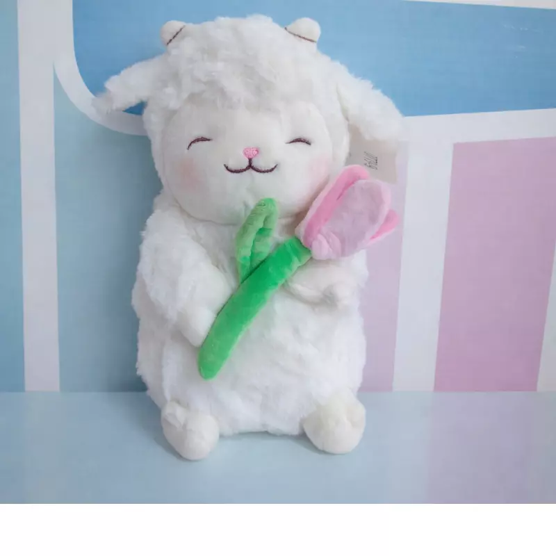 Peluche Corderito con flor