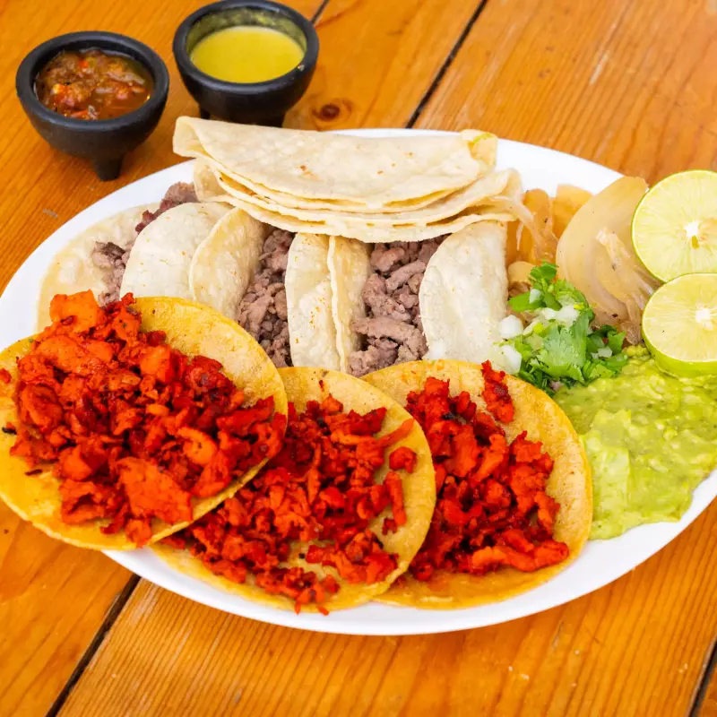 surtido  de tacos c /guac