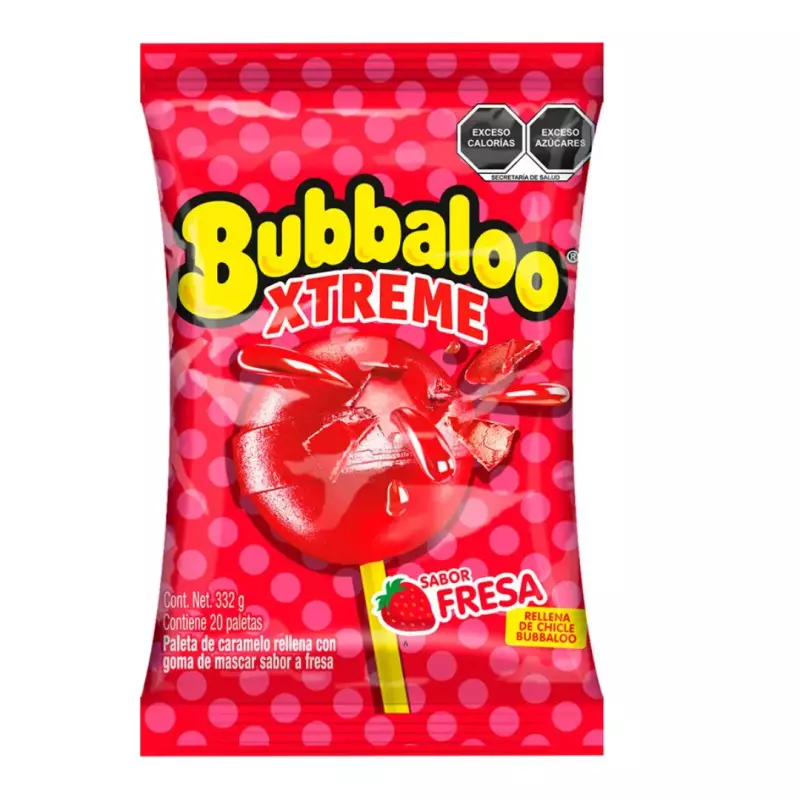 Bubbaloo xtreme fresa x 20 unidades