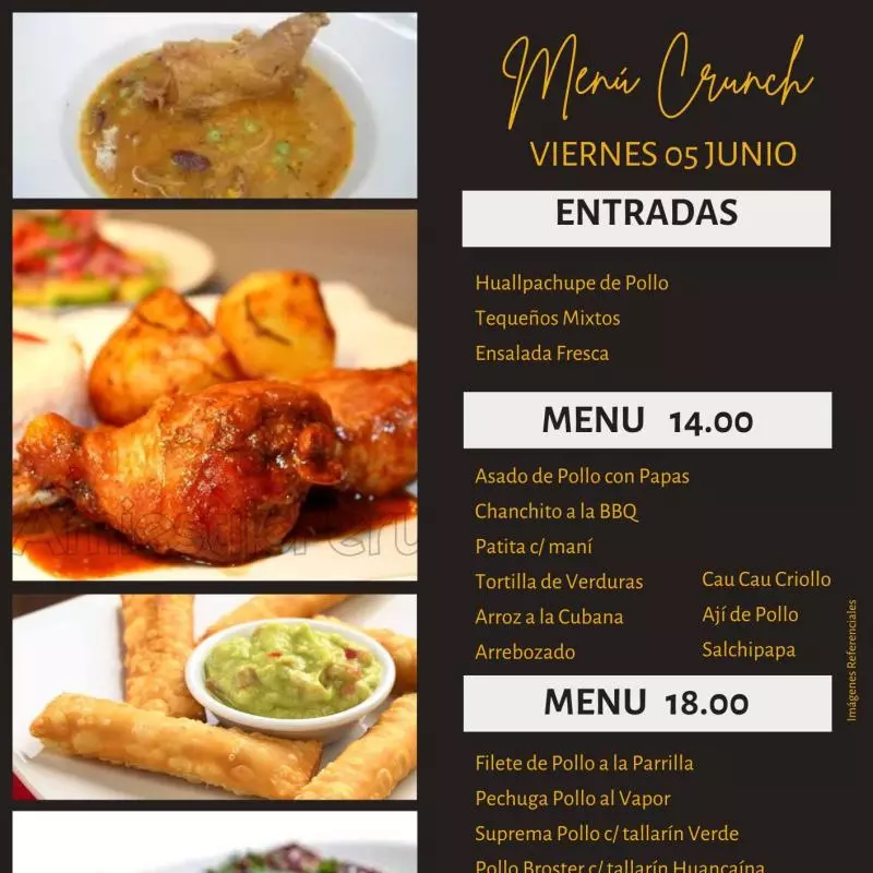 Menú 14.00 soles