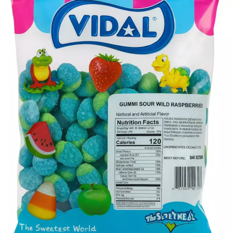 Vidal gummies raspberries 2.2lb