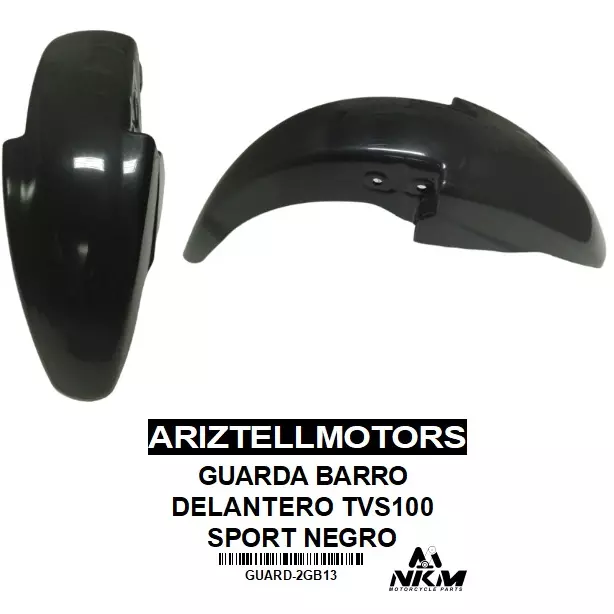 GUARDA BARRO TVS100 SPORT NEGRO