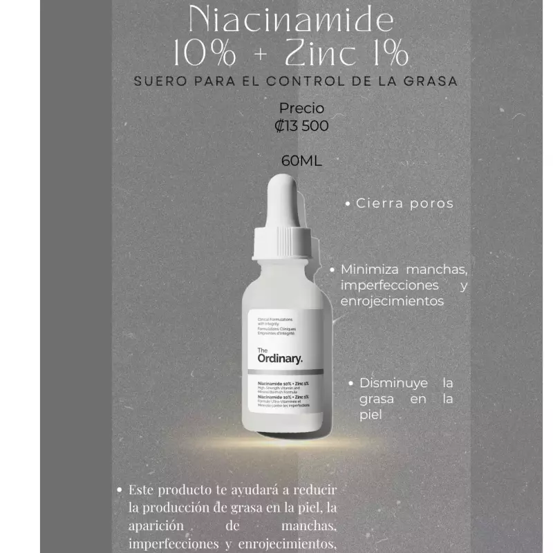 Niacinamide 10% + Zinc 1% - 60ml