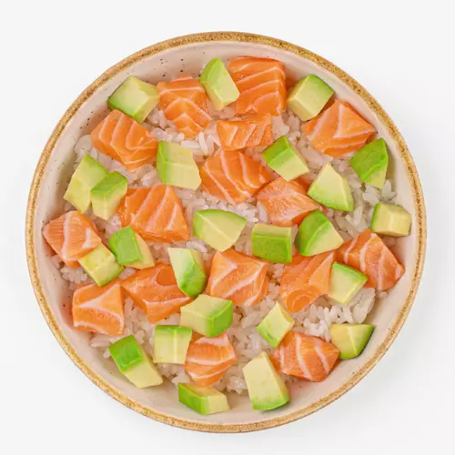 Chirashi saumon avocat