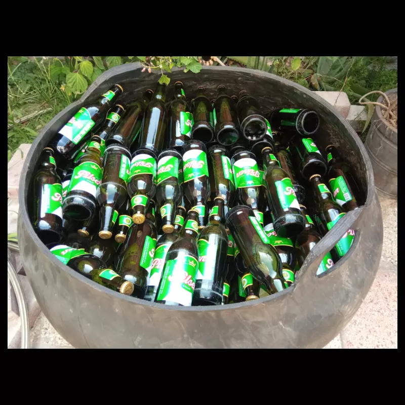 Perol de caucho para helar cerveza