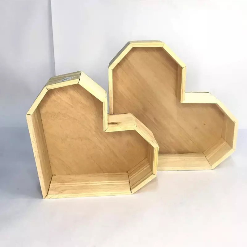 Caja Corazón Madera Grande