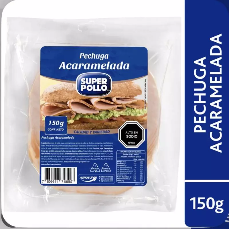 Pechuga acaramelada 150grs