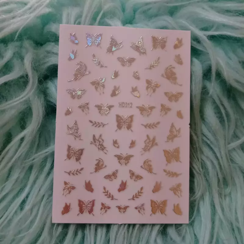 Calcomanía plateada (HD012)