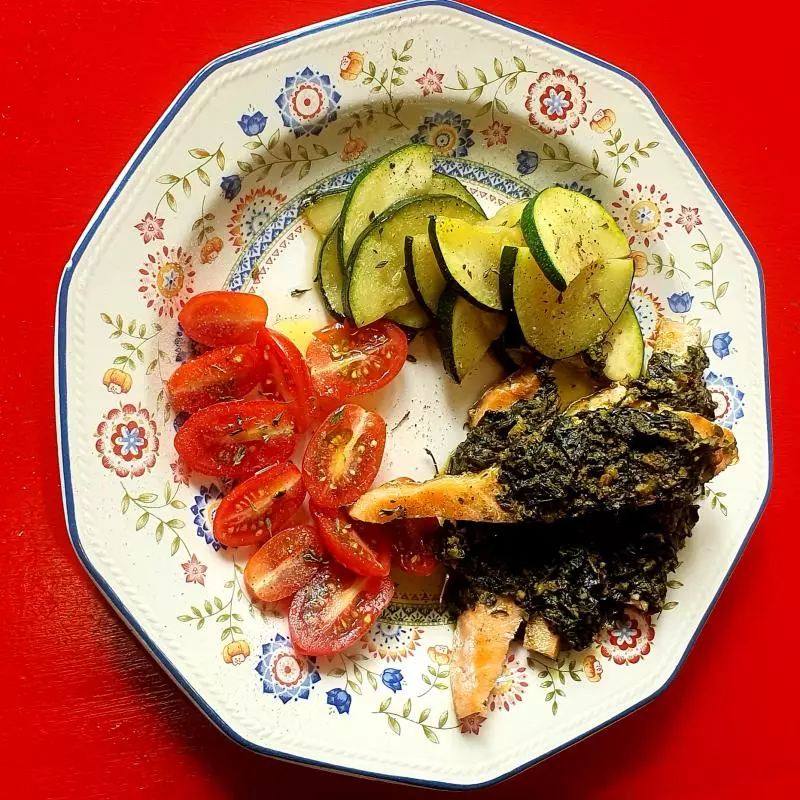 200Gr. Salmón Pesto 2Verduras