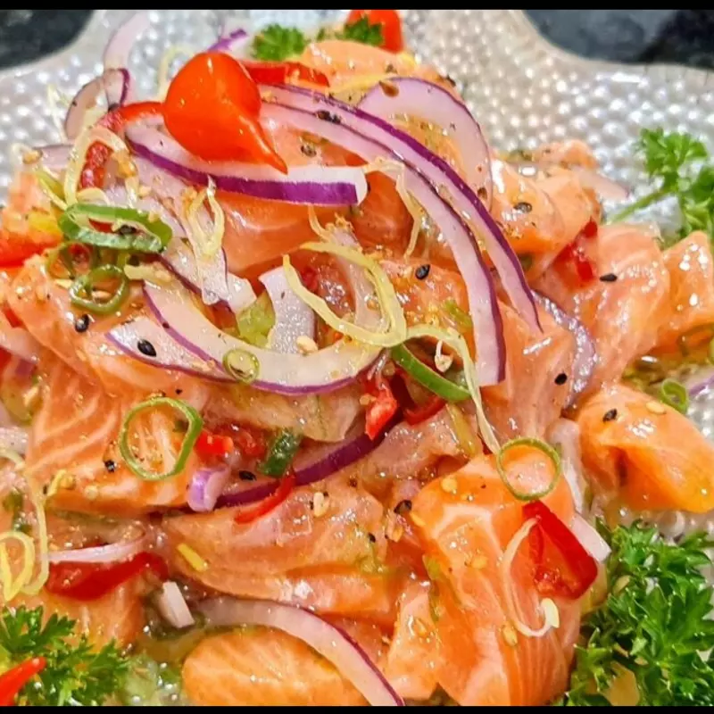 Ceviche de salmão