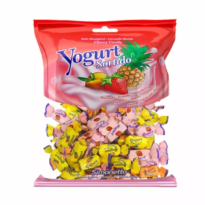 Bala Simonetto Yogurt Sortido 500g