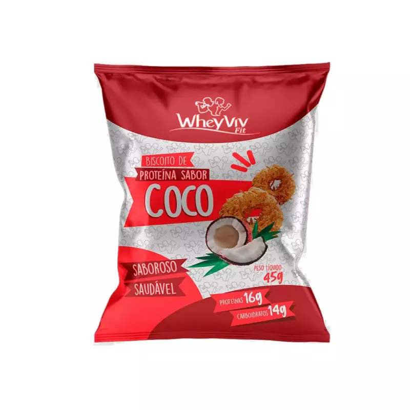 Biscoito Coco Protein - Wheyviv