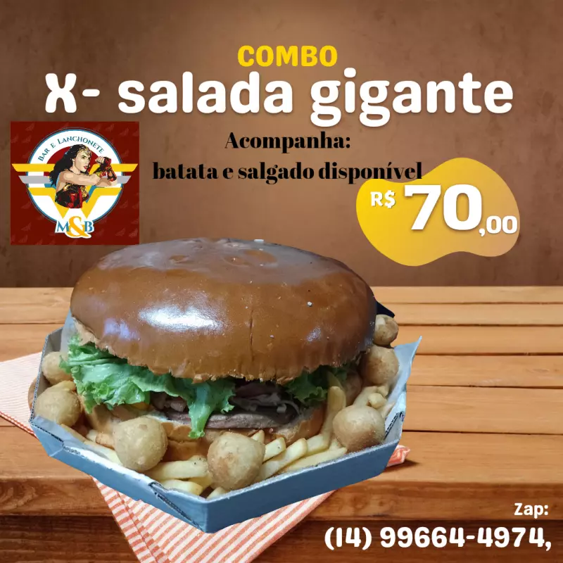 Combo x- salada gigante