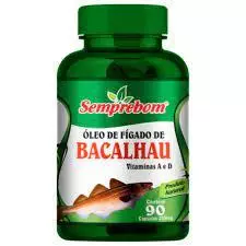ÓLEO DE FÍGADO DE BACALHAU - 90 CÁPS -250 MG