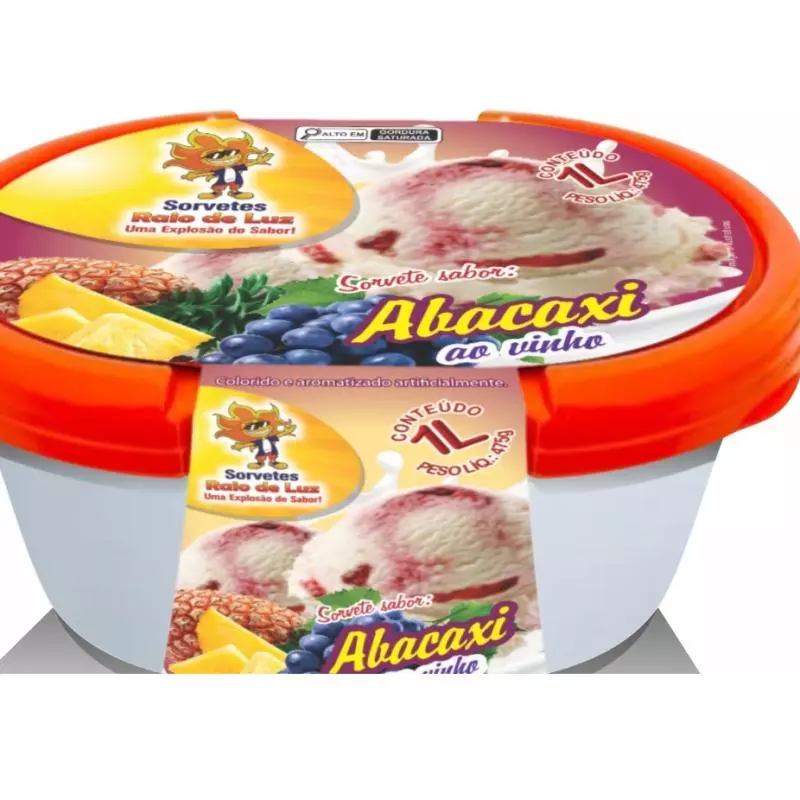 Sorvete de Abacaxi ao Vinho 1,5L