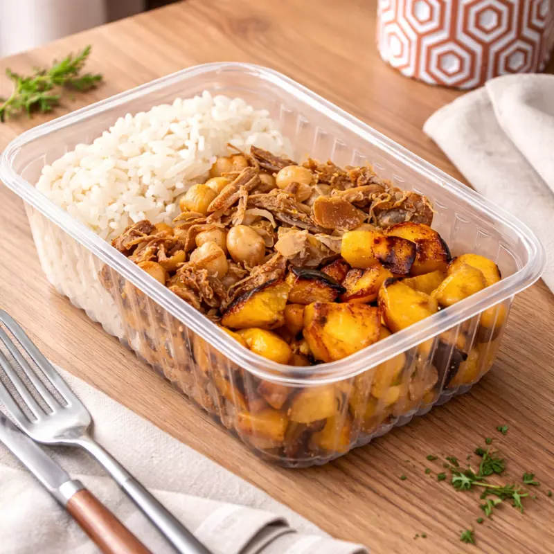 Carne de panela com grão de bico