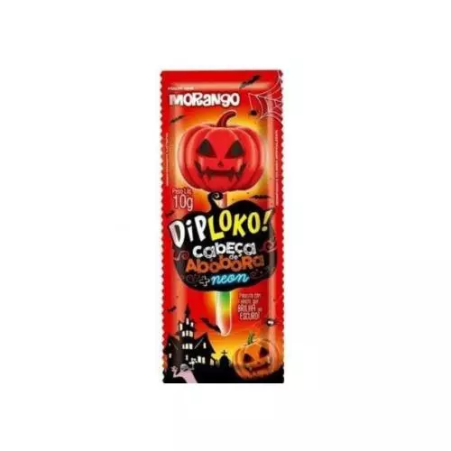 Pirulito Neon Diploko Morango 10gr