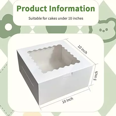 Caja de Cake 10x10x5 pulgadas
