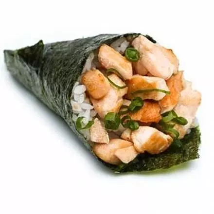 TEMAKI SALMÃO FLAMBADO