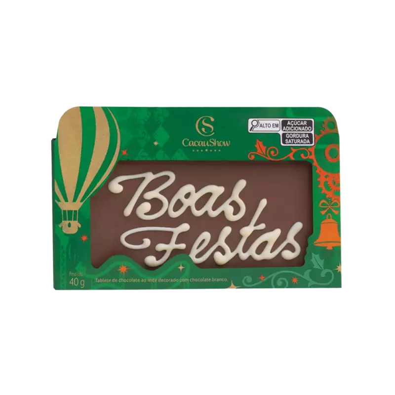 Tablete ao Leite Boas Festas 40g