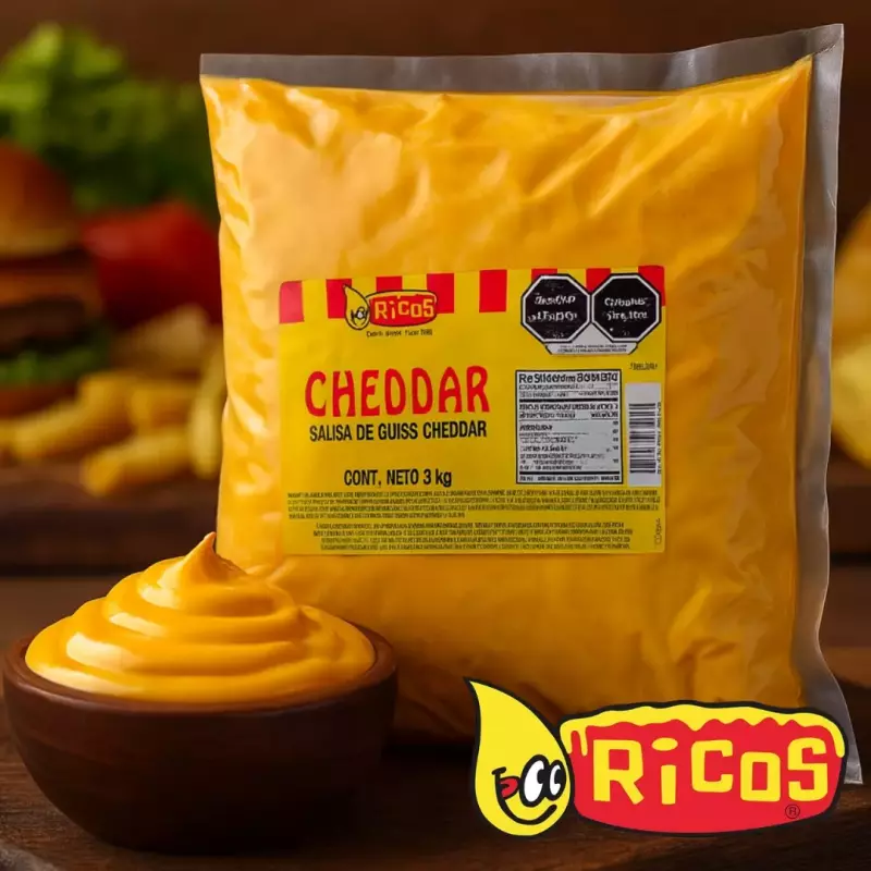 BOLSA QUESO CHEDAR RICOS 3KG