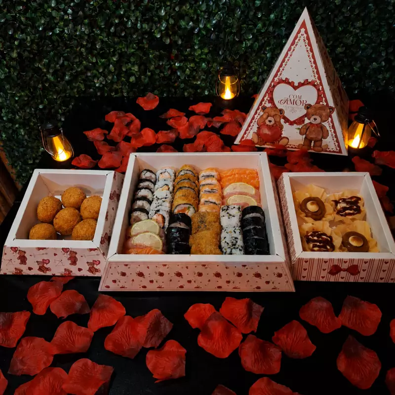 Pirâmide do amor ( 3 andares/etapas)