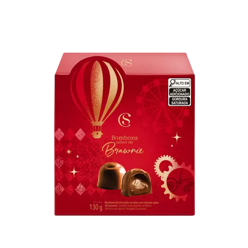 Cubo com Bombons Brownie 130g