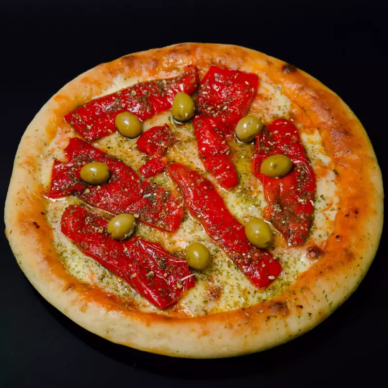 MUZZARELLA CON MORRÓN🍕