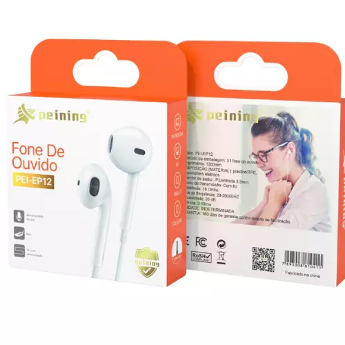 FONE DE OUVIDO C/FIO PEI-EP12