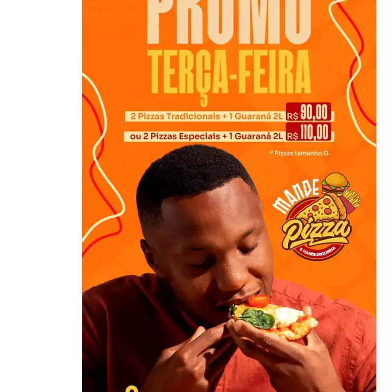 2 PIZZA TRADICIONAIS + GUARANA 2l
