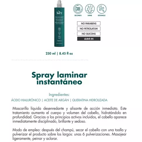 Spray Laminar Instantáneo
