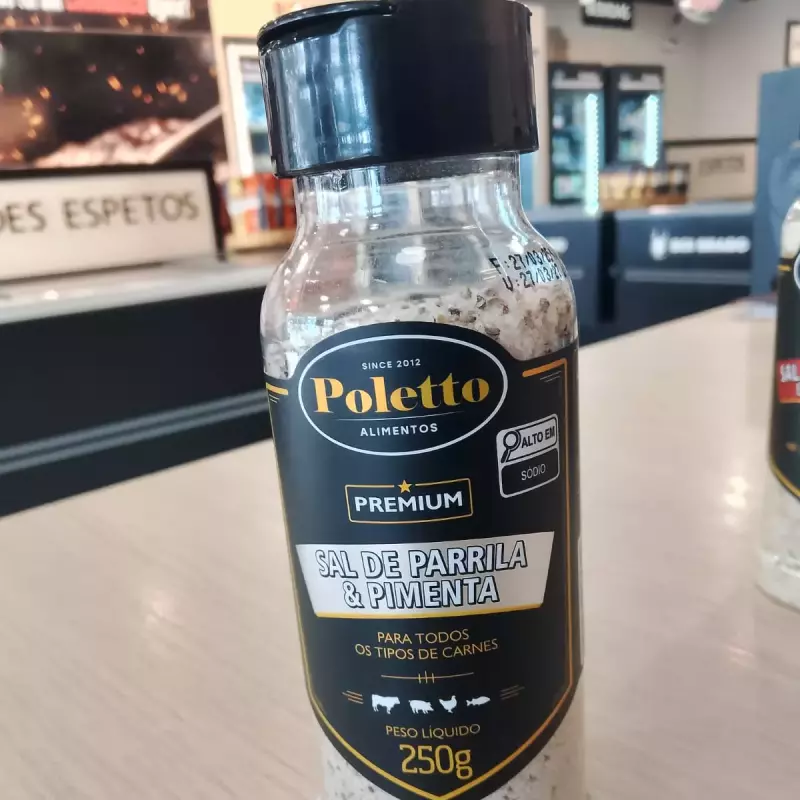 SAL DE PARRILHA E PIMENTA POLETTO