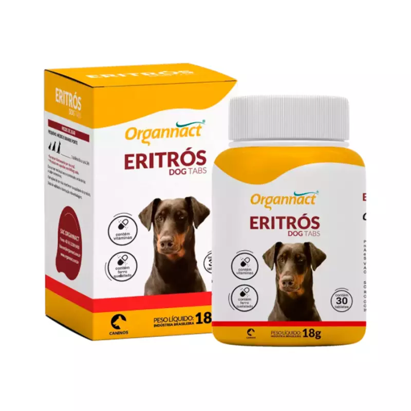 Organnact Eritrós Dog Tabs para Cães