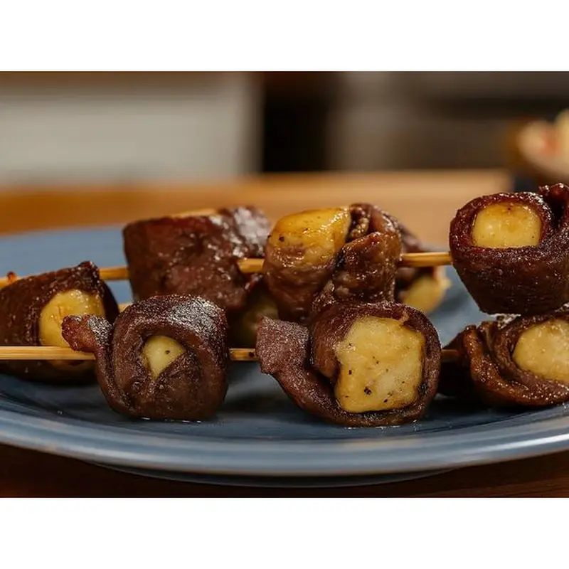 Espetinho de Contra Filé com Queijo