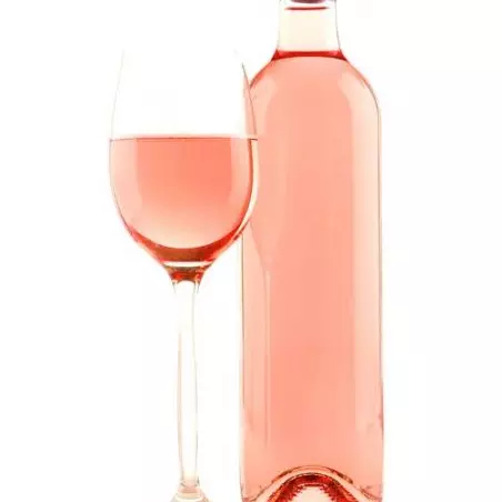 BOTELLA DE VINO ROSADO
