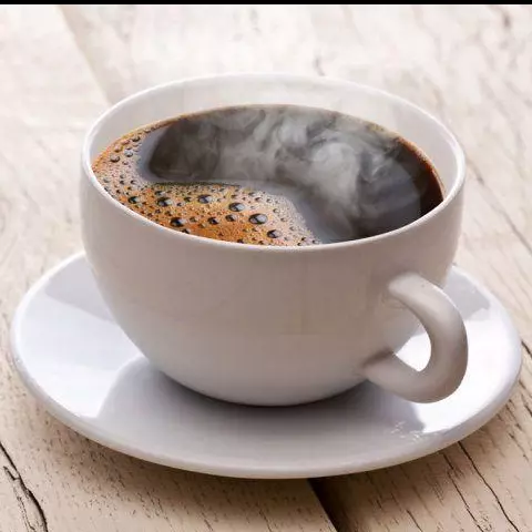 Café coado na hora
