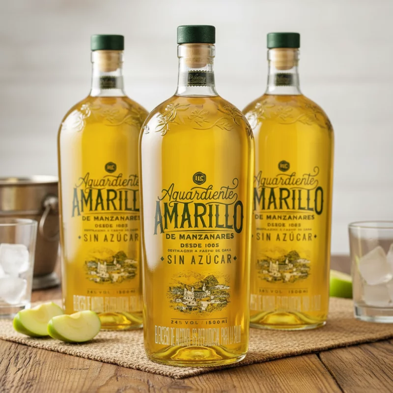 MEDIA DE AGUARDIENTE AMARILLO