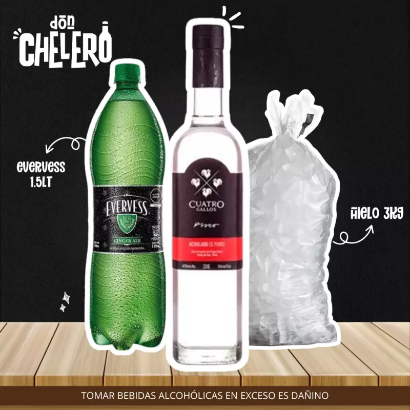 CUATRO GALLOS ACHOLADO X 700 ML.