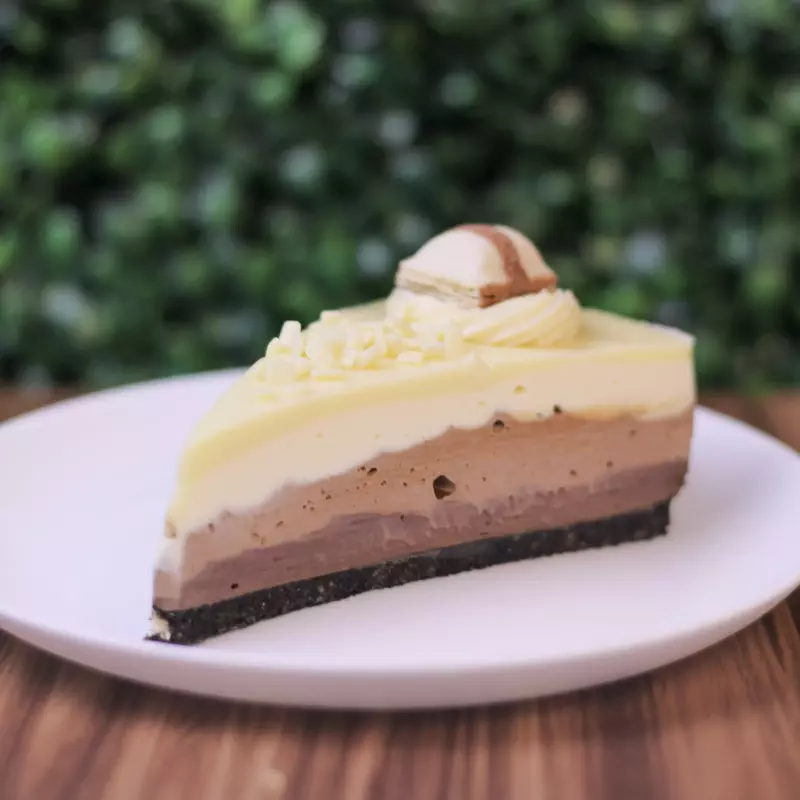 Fatia de Torta 3 chocolates