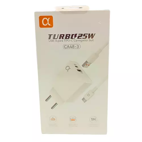 CARREGADOR TB 25W USB/TIPO-C CA48-3