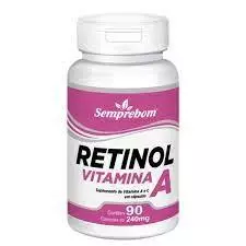 VITAMINA A  -  RETINOL - 60 CÁPS - 240MG