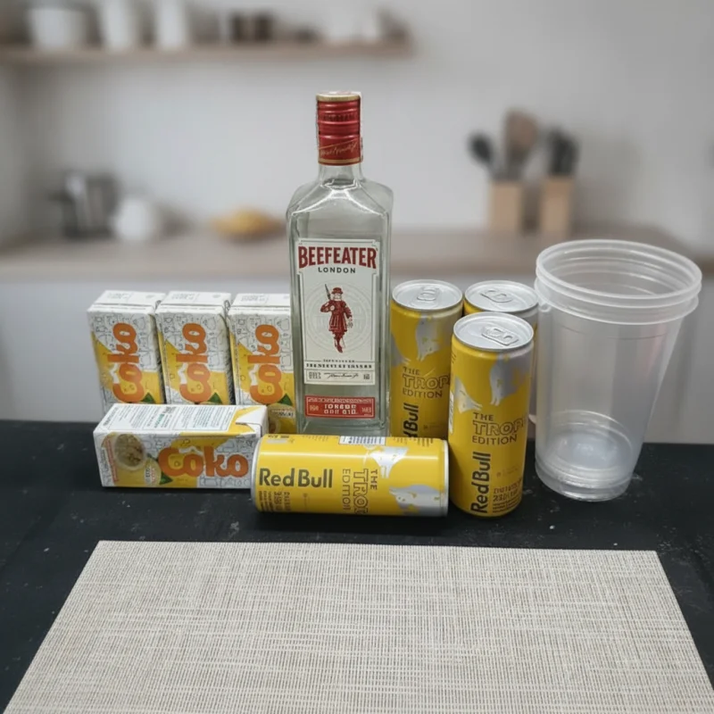 COMBO DE BEFEEATER + RED BULL