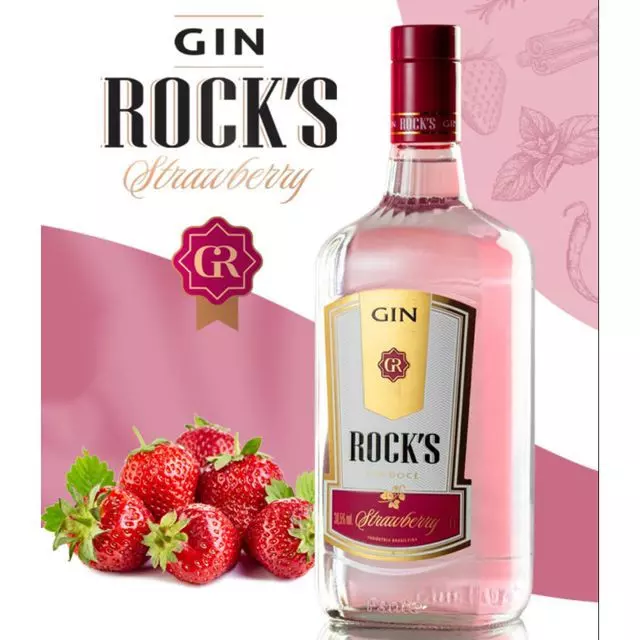 Gin Rocks Strawberry 1L