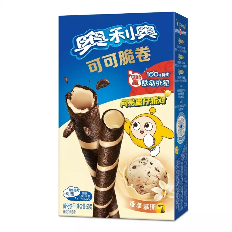 Oreo Roll Vanilla Mousse