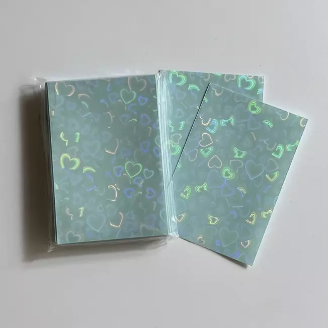 Sleeves verdes holográficas