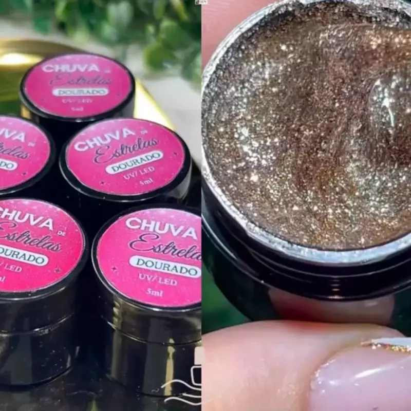 Esm.Gel Chuva D Estrelas Dour. Paint