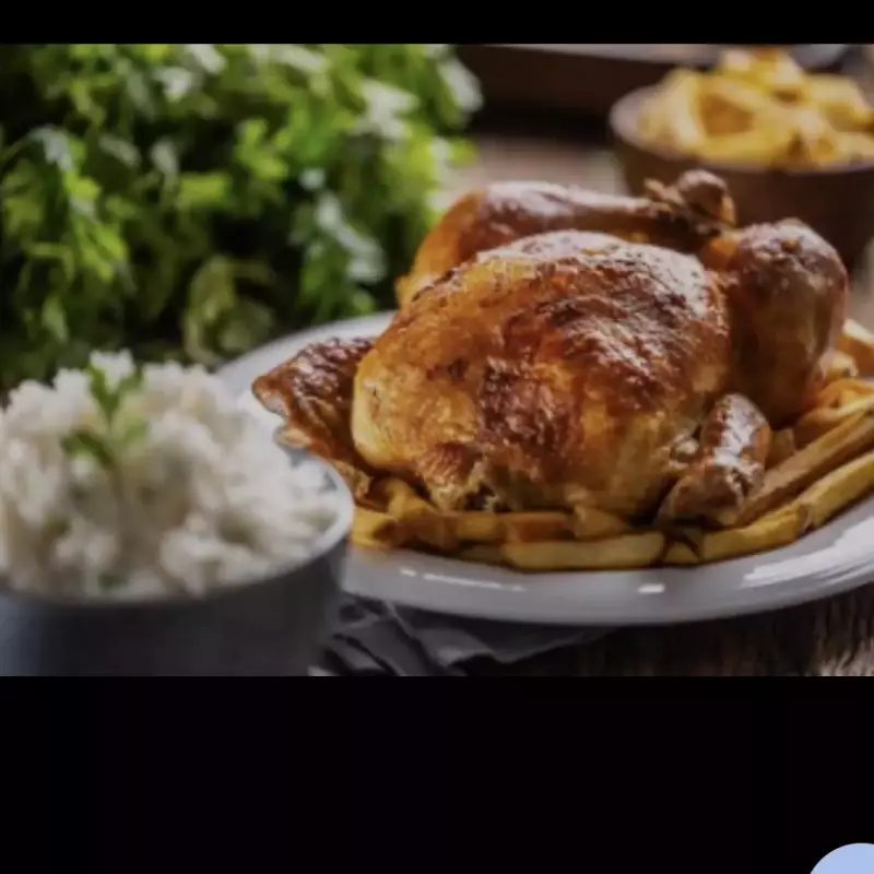 Frango assado completo