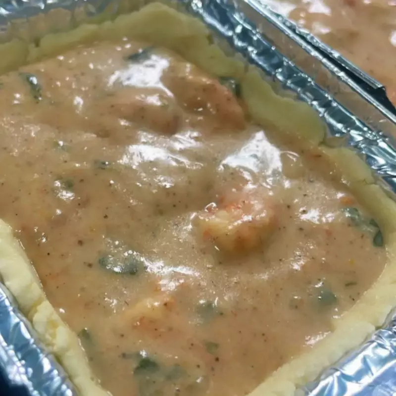 Empadão Camarão cremoso + Guaravita