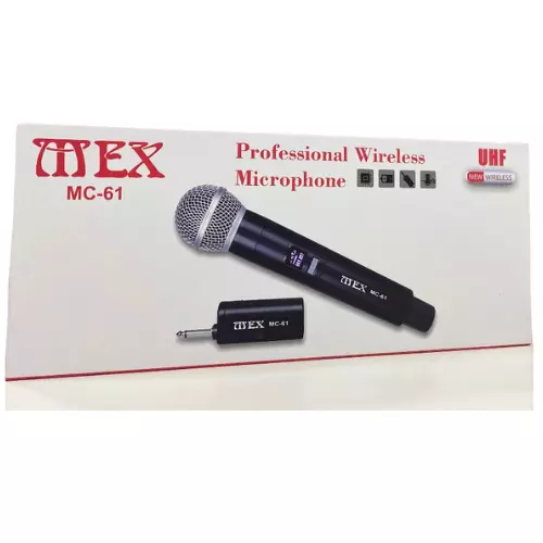 MICROFONE S/FIO MEX UHF MC-61